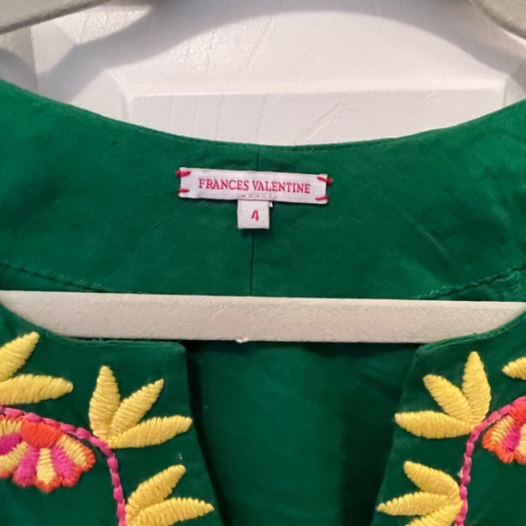 Frances Valentine embroidered long caftan size 4 - Picture 4 of 8